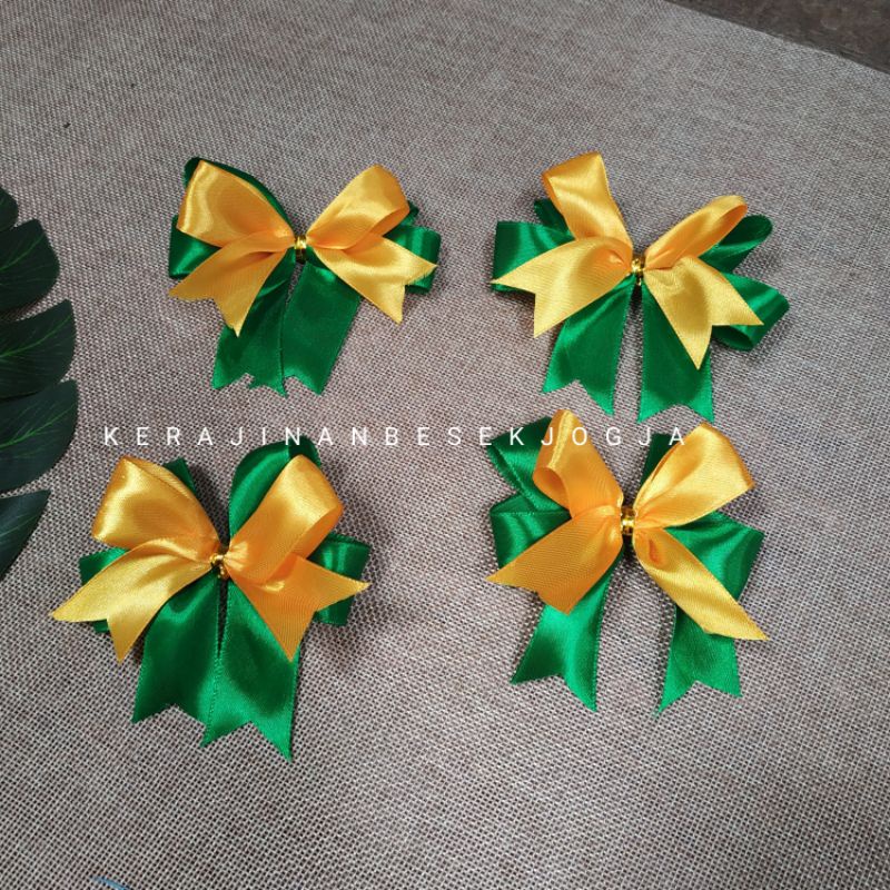 

PITA LEBARAN cantik murah/ pita satin jadi siap pasang / pita hampers lebaran/pita besek/ pita murah