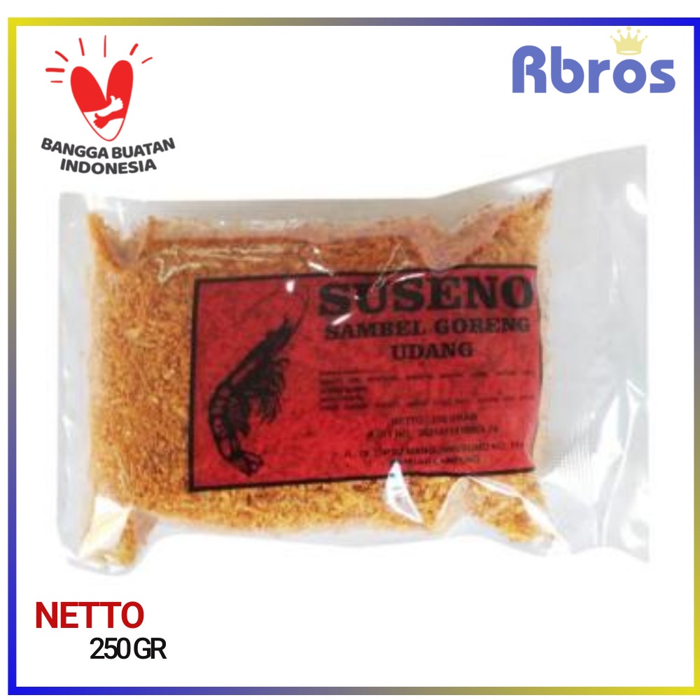 

SUSENO Sambal Udang Suseno Abon Udang Asli 250gr