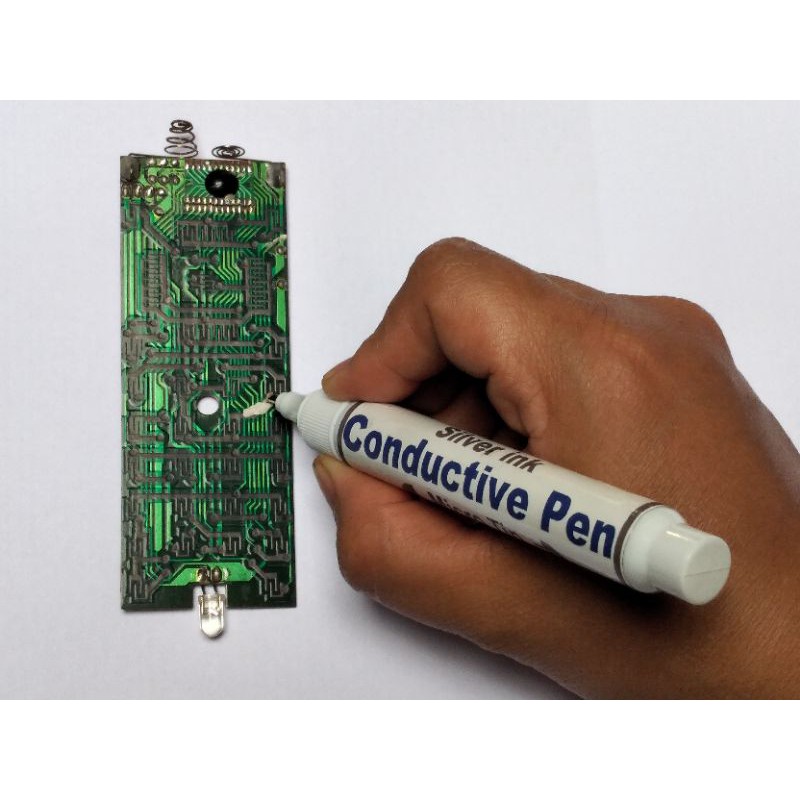 Silver Conductive Pen / Iron pen ,Penyambung Jalur PCB