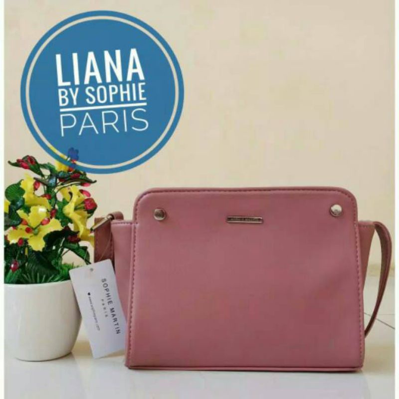 TAS LIANA : PINK / NAYTIA BLACK / NAYTIA BURGUNDY SOPHIE MARTIN PARIS PROMO SELEMPANG WANITA