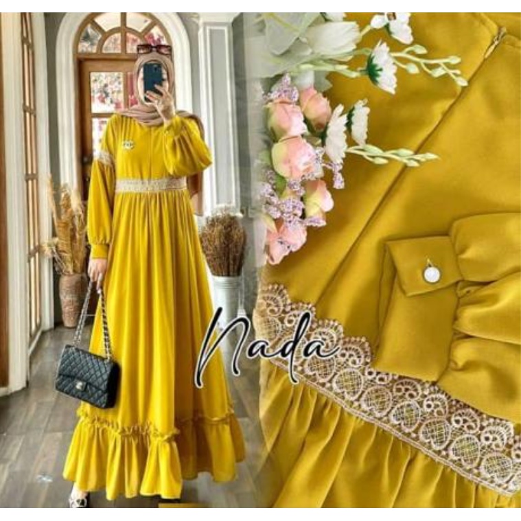 Gamis Kondangan Wanita Jumbo Ld 120 130 140 SIENNA DRESS S M L XL XXL 3XL 5L Gamis Ceruty Babydoll Terbaru 2022