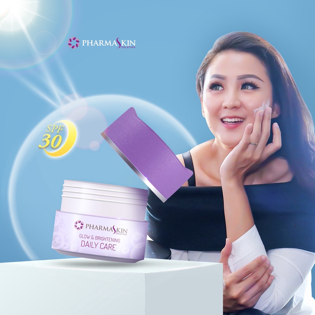 Pharmaskin Paket Night Cream Day Cream dan Serum Glowing Perawatan Wajah Menghilangkan Flek Noda Hitam Resmi BPOM Halal Original-2