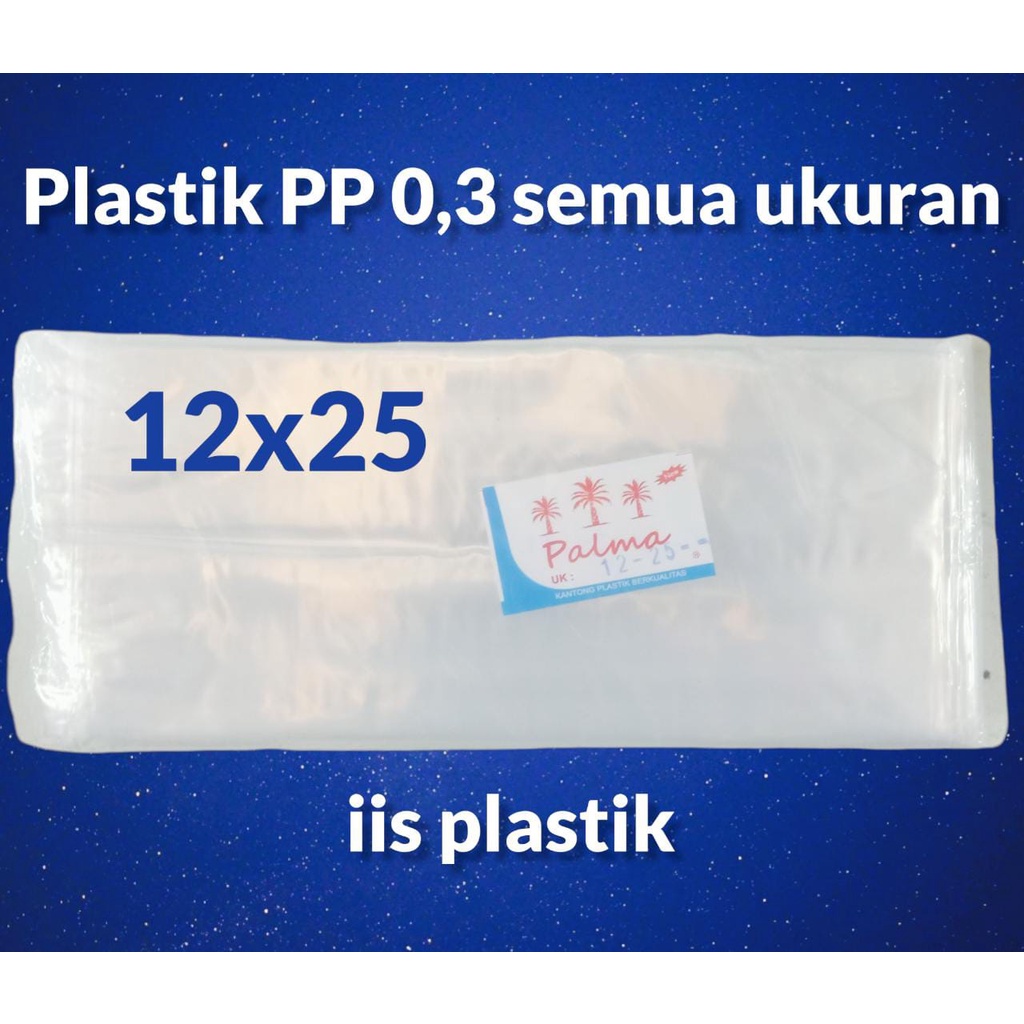 kantong plastik PP bening UMUM / plastik asesoris / lumpia kue kering dll / plastik bening semua ukuran