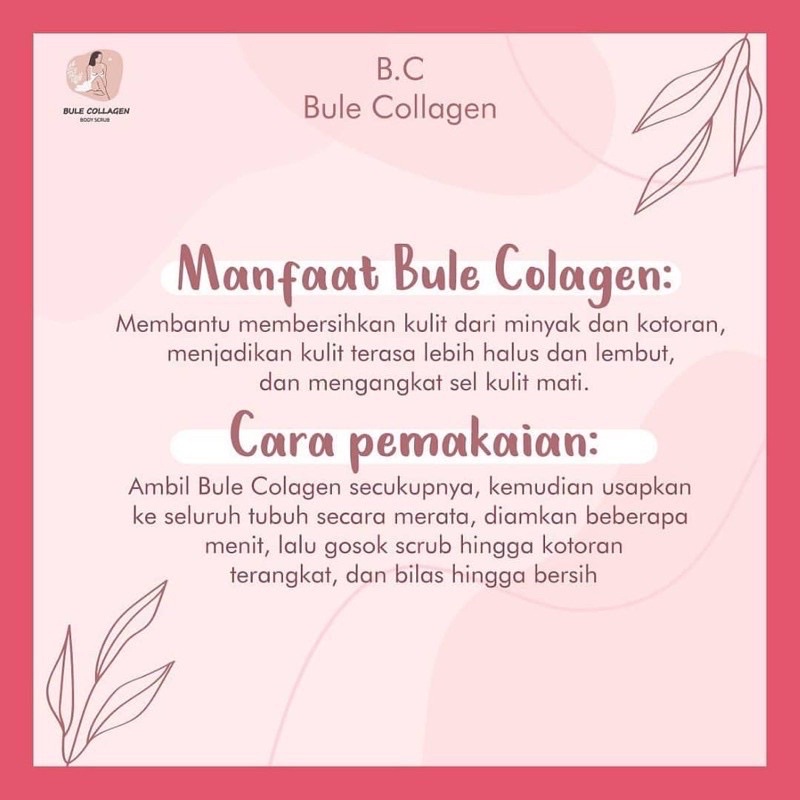 [READY] BULLE COLLAGEN BODY SCRUB BRIGHTENING BODY