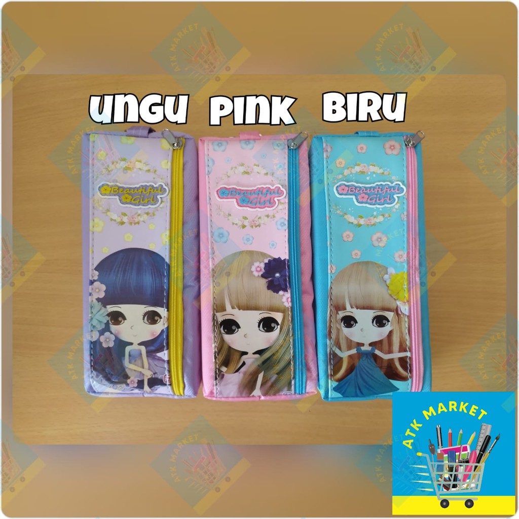 

Kotak Tempat Pensil / Pensil Case Kain Motif Beautiful Girl 1720 HIGH QUALITY