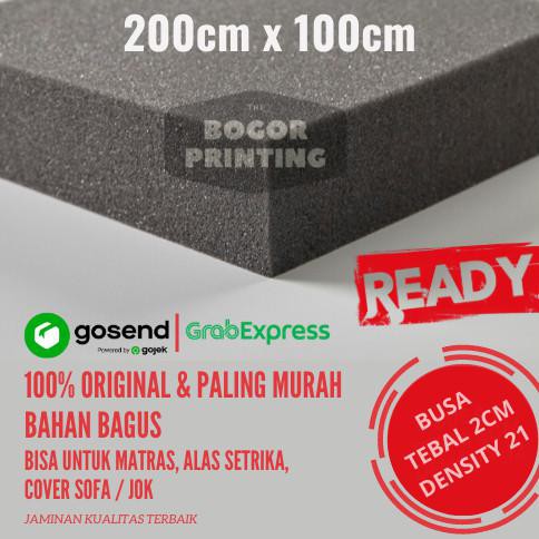 Terbatas Busa Hitam Abu 200X100Cm Tebal 2Cm | Busa Sofa/Kursi/Matras/Setrika Diskon