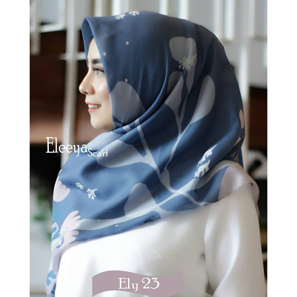 HIJAB SEGIEMPAT MOTIF ELY 23 ||  Eleeyascarf