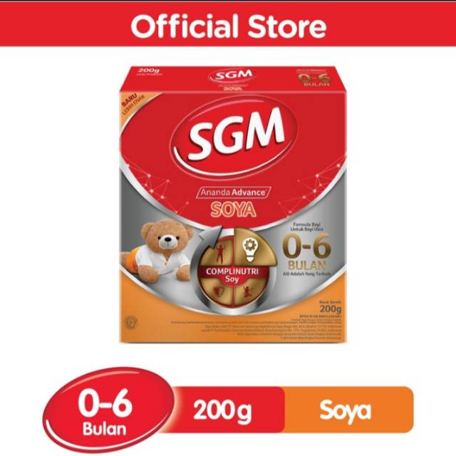 SGM Ananda Advance Soya 0-6 bulan 200gr