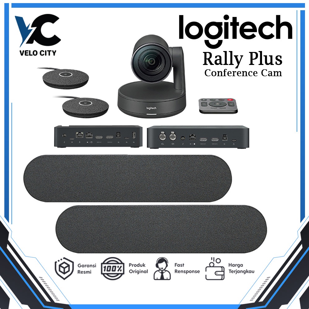 Logitech Rally Plus Original Garansi Resmi 1 Tahun