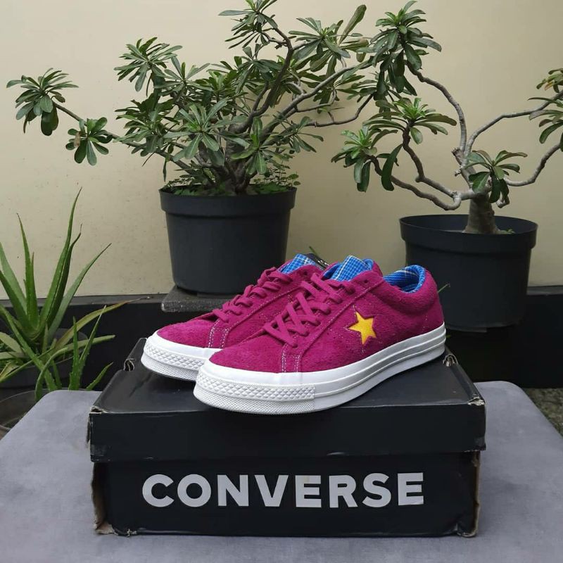 CONVERSE ONE STAR OX ROSE MAROON