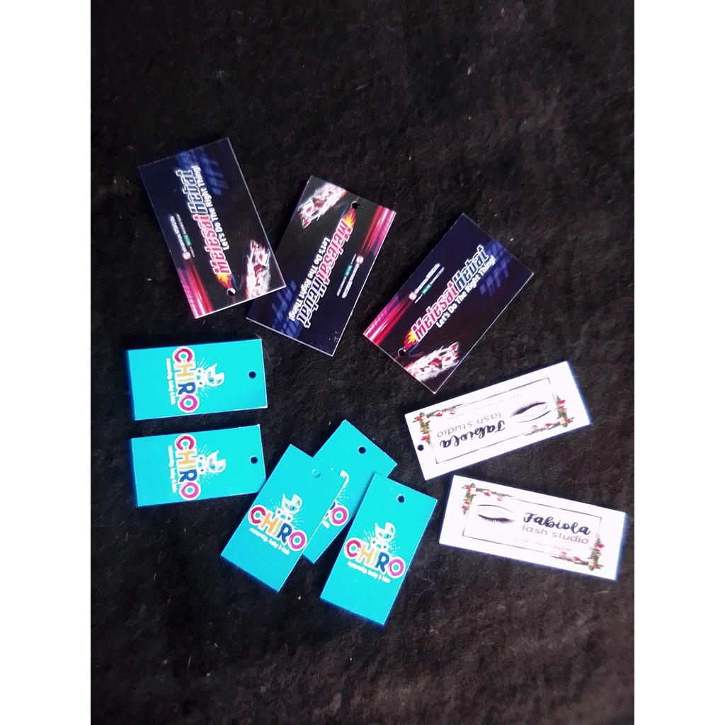 

Cetak Full Color Hangtag 3 x 5.7 cm