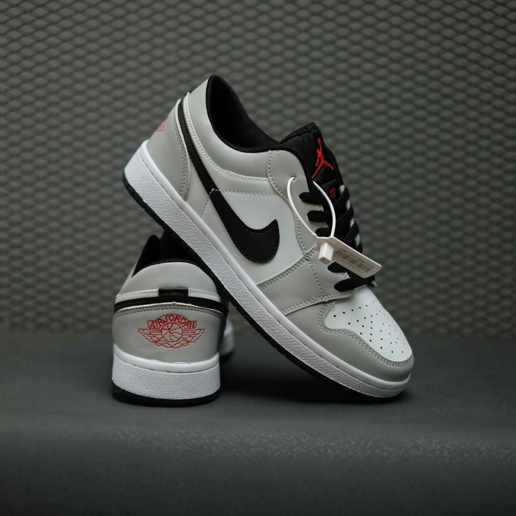 Nike Jordan Low Smokey Grey Import Premium Sepatu Seneakers Pria Ori Terbaru