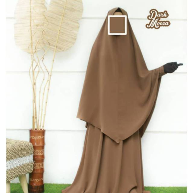 Gamis Syari Jumbo Set Kerudung Hijrah Set Aisharanahijrah