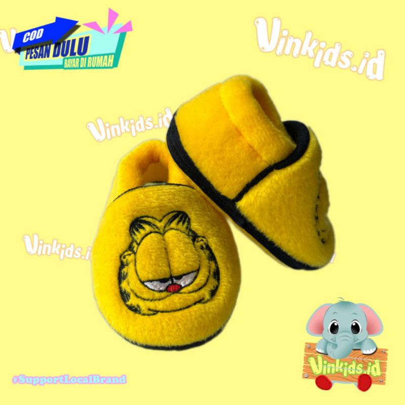Sepatu Bayi Laki Laki Perempuan 0 12 Bulan Karakter Kartun Lucu Garfield / Prewalker