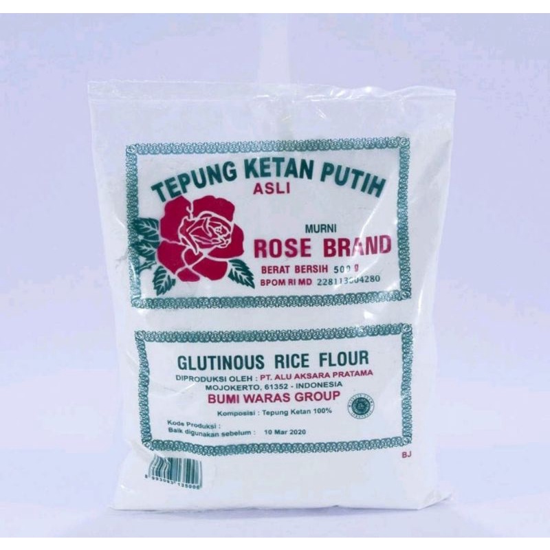 

Tepung Ketan Putih Rose Brand 500gram