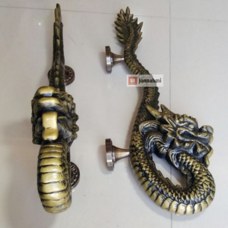 handle pintu naga 50cm antik