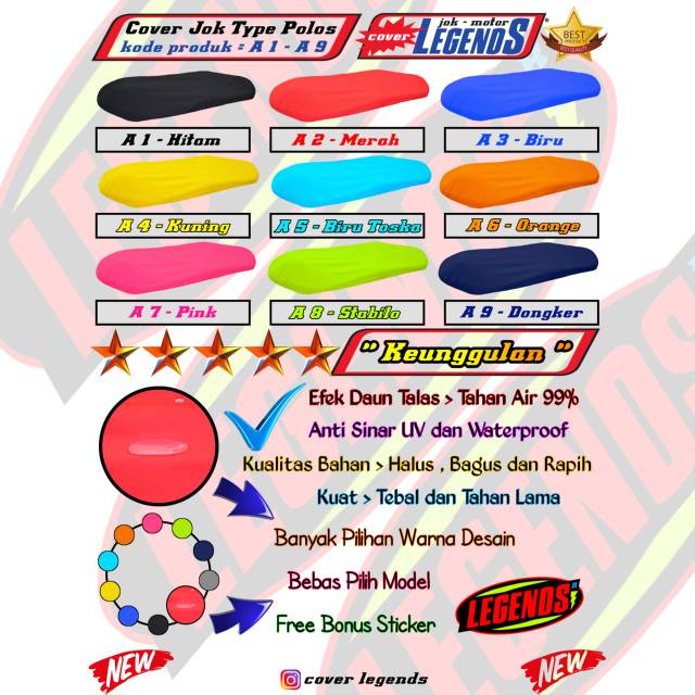 Cover jok motor vario.beat. scoopy / New