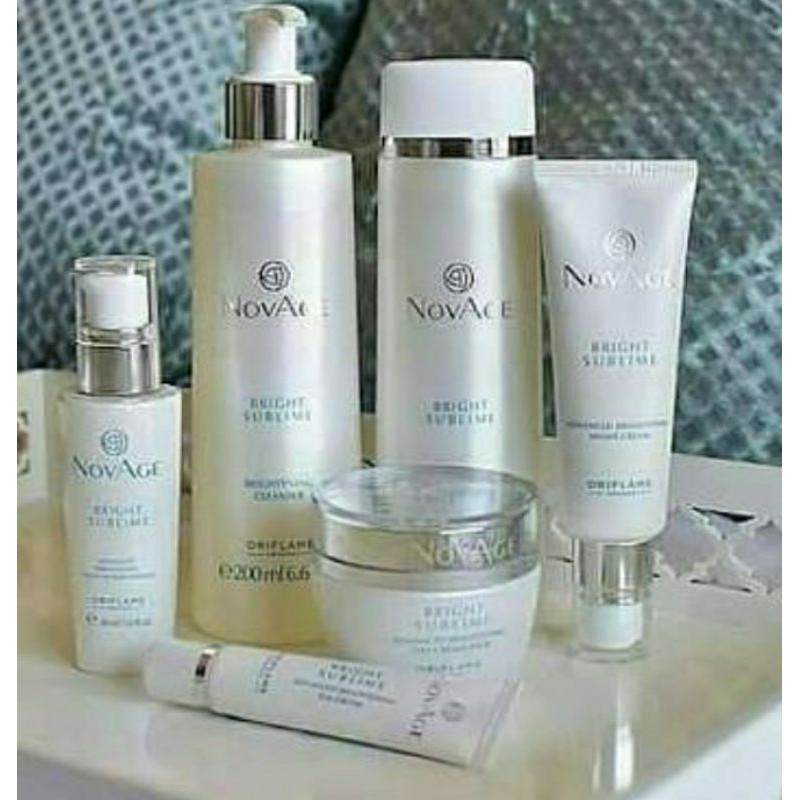 set skincare novage bright sublime oriflame