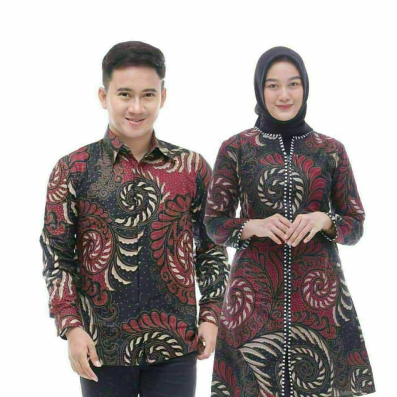 Maura Couple - Sania Ruffle Batik Couple Ori Ndoro Jowi DNT Garansi Termurah Shopee