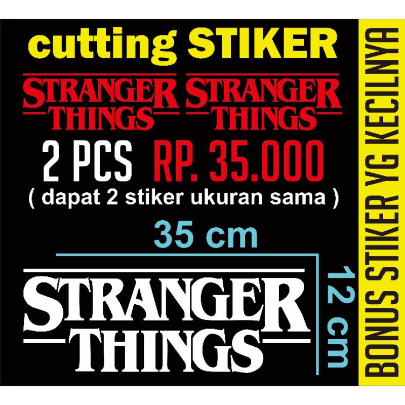 

cuttinh stiker LOGO SETRANGER THINGS