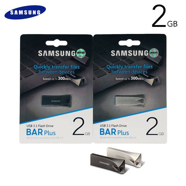 Flashdisk Samsung 2GB BAR Plus 300Mbps Flash Drive USB 3.1