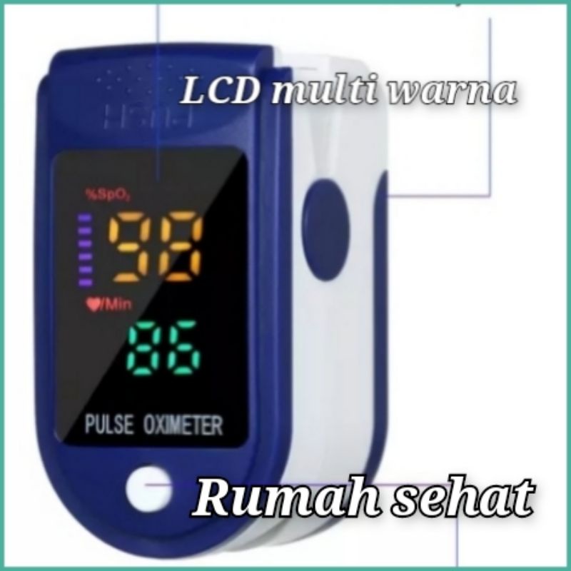 OXYMETER Saturasi Oksigen alat pengukur detak jantung ujung jari