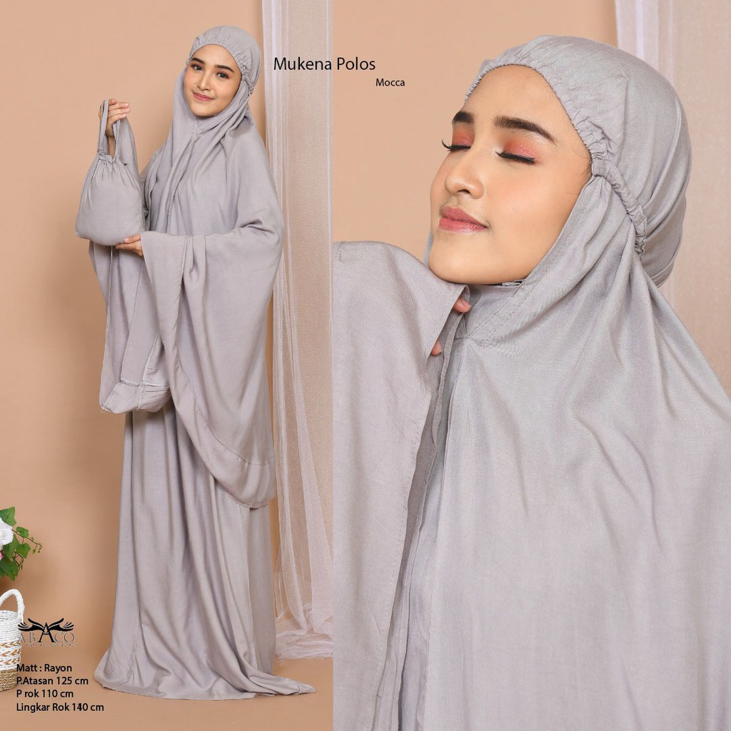 Mukena Bali Jumbo remple Polos Aulia