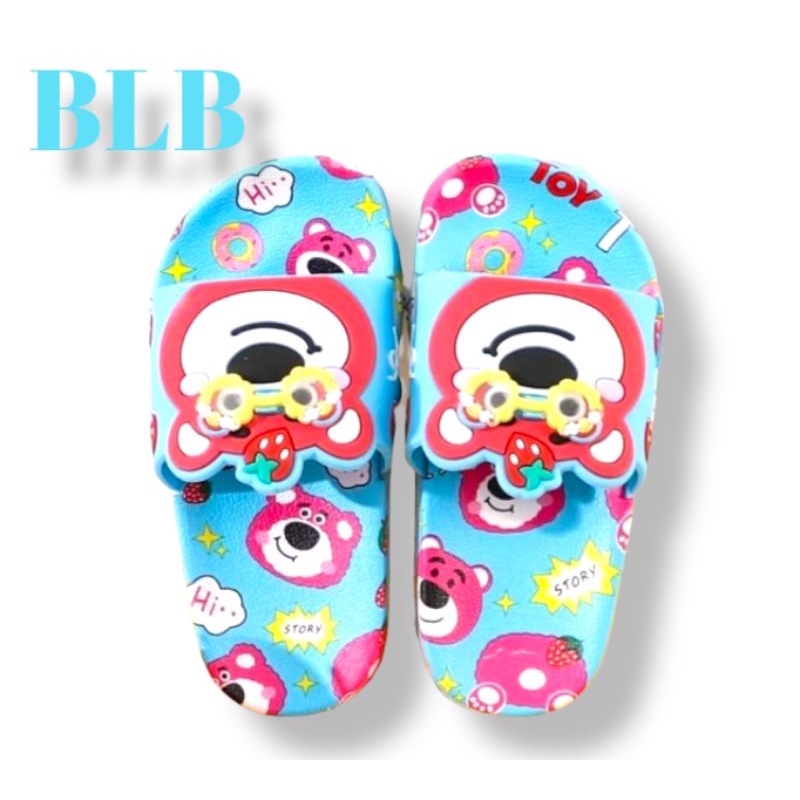 Sandal Selop Anak Cewek motif Bear Sandal jelly anak perempuan Import