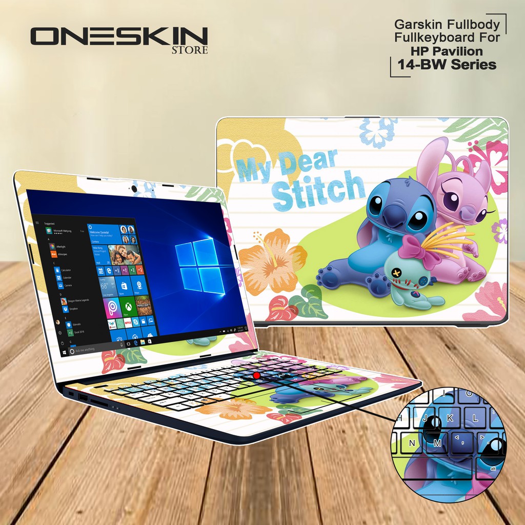 Garskin Laptop HP 14-BW501AU 14-BW502AU 14-BW503AU 14