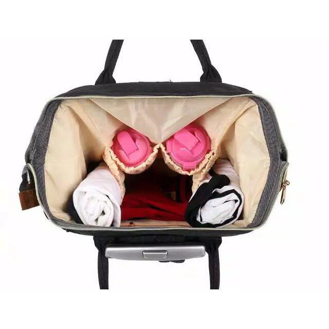 Tas MONOBE Diaper Bag Trolley - Tas Popok Bayi Troli Bongkar Pasang Import