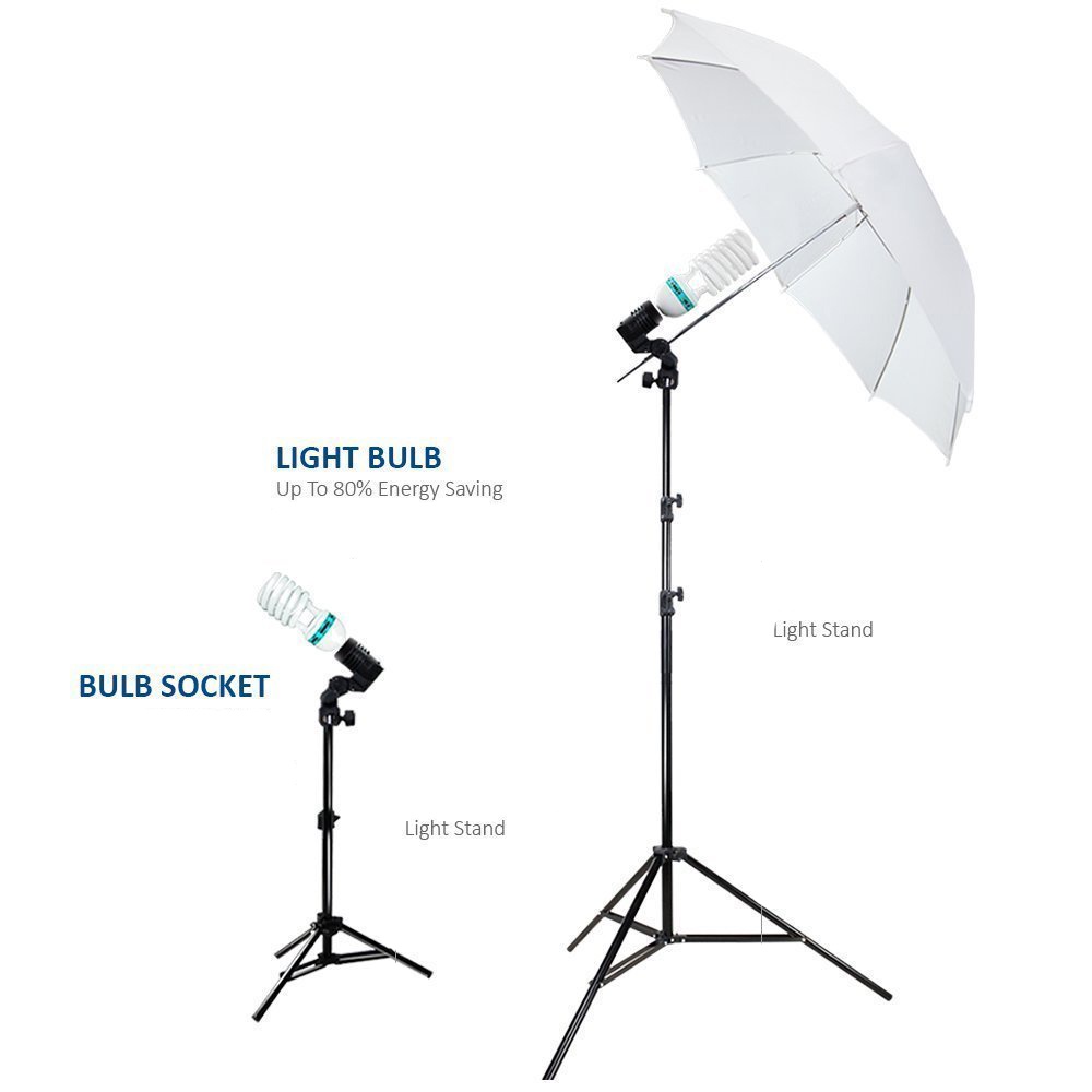 Set Lighting Studio Foto Video Murah - Hitam