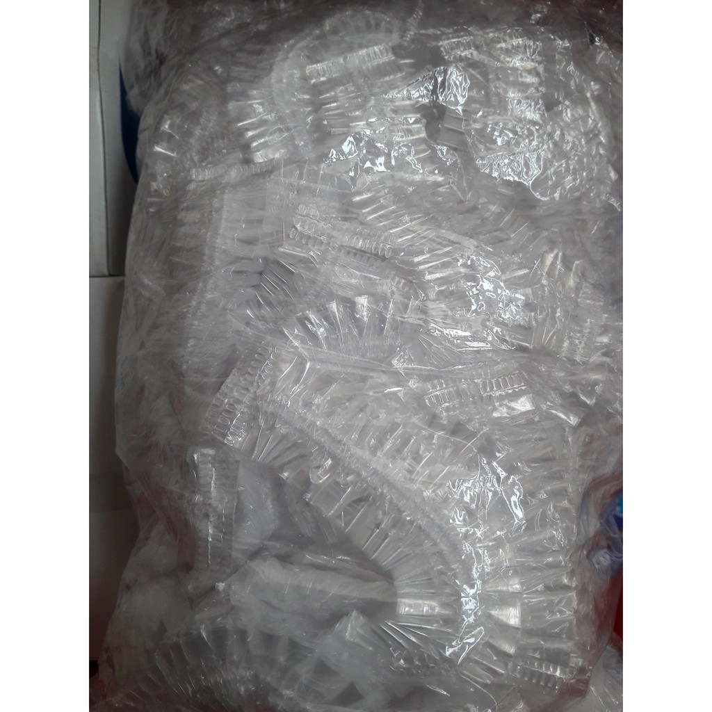 hair cap plastik per pak /nurse cap/penutup kepala plastik/penutup rambut semir