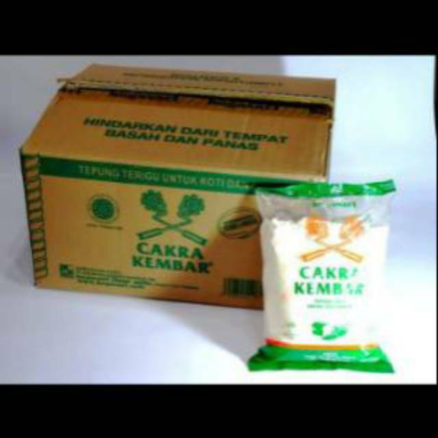 

Tepung Terigu Cakra Kembar 1kg (1 dos / 12 pcs)