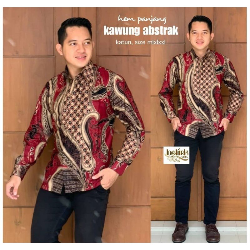 Ory Baju Batik Pria Gus Azmi Syubbanul Muslimin Batik Katun Halus Hadroh Azzahir Hilwa Ala Santri