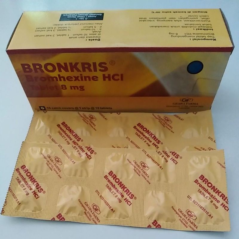 Jual Bronkris Strip Obat Batuk Berdahak Shopee Indonesia