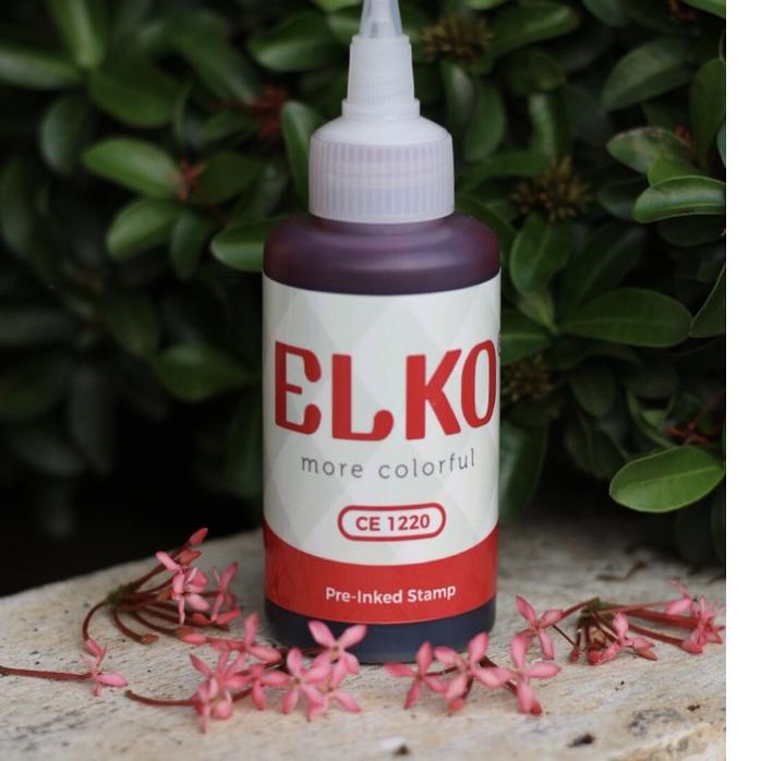 

Limited - Tinta Stempel Flash Trodat Otomatis Warna MERAH isi 100 ML ELKO Waterproof 爽