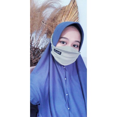 Masker kain 3D hijab