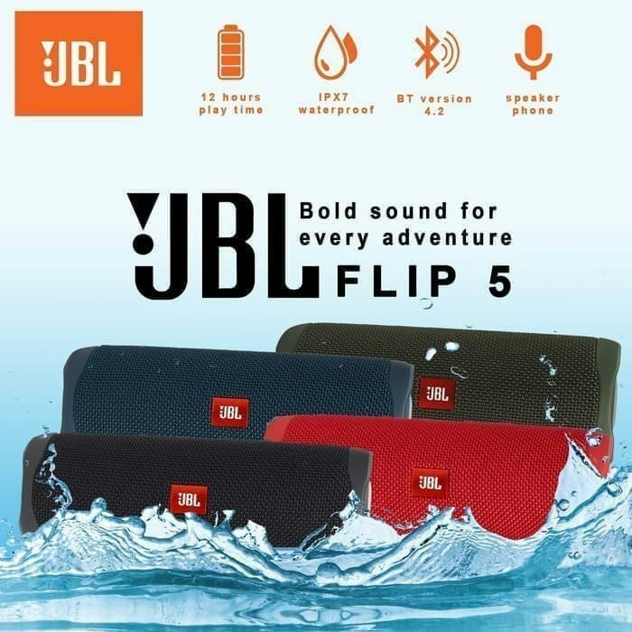 Speaker Jbl - Jbl Flip 5 Portable Speaker Original By Harman