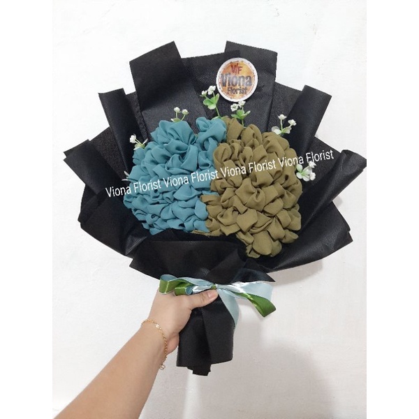 buket pashmina / buket bella square/Bunga kecil/bunga mini/bunga artifical/tanaman artificial/bunga 