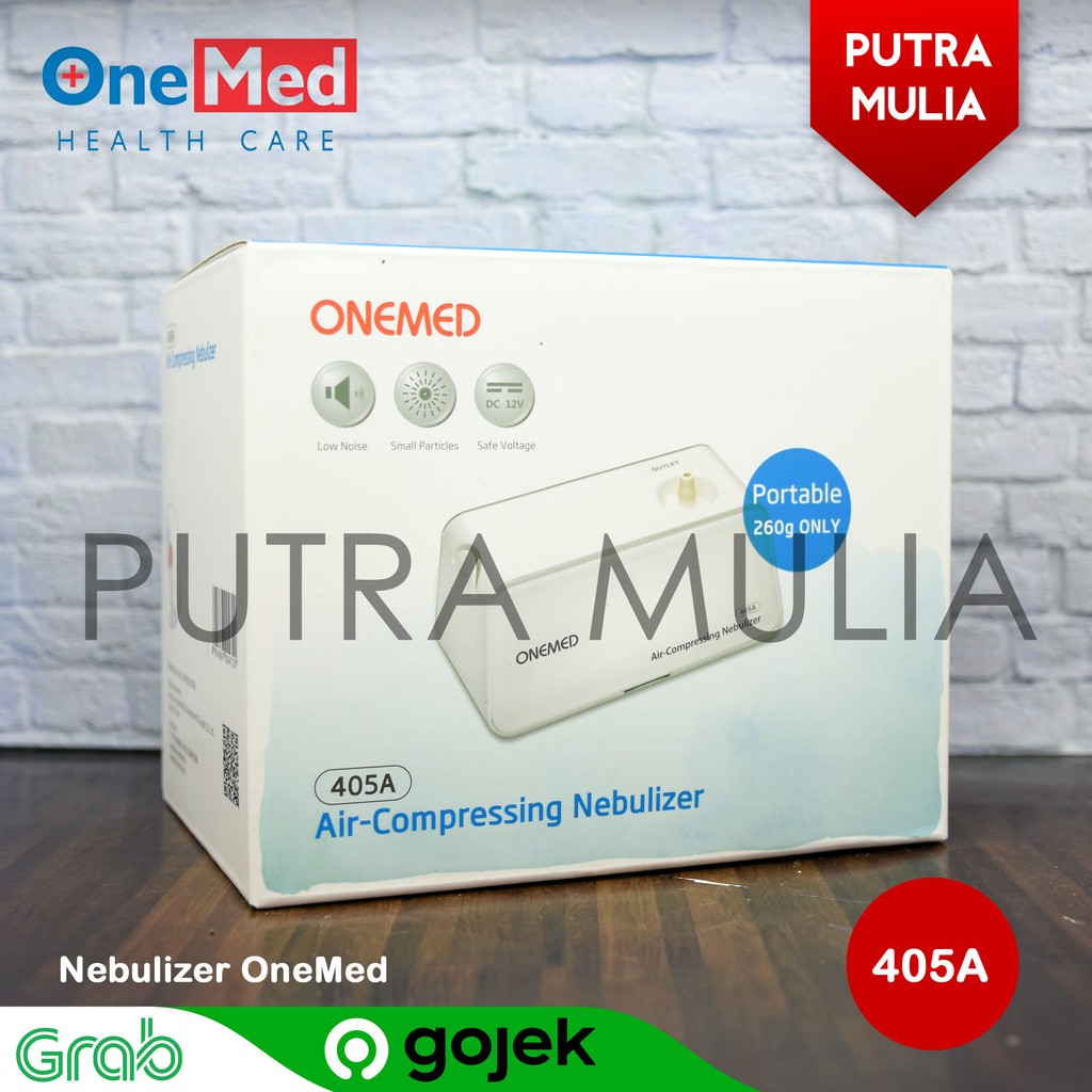 Onemed Compressor Nebulizer 405A Portable Alat Uap Terapi Pernafasan