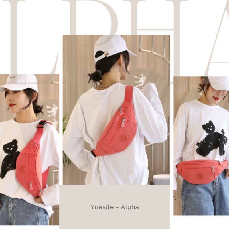 TAS PINGGANG WANITA FASHION IMPORT YUESITE ALPHA ORIGINAL WAISTBAG