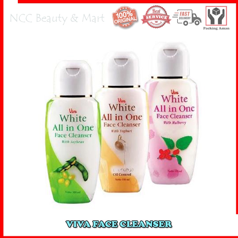 * NCC * Viva White Face Cleanser All In One With Soybean Mullberry Yogurt - Netto 100 ml