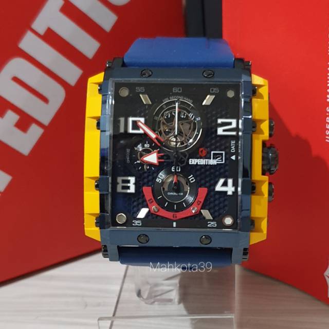 JAM TANGAN PRIA EXPEDITION SE 6757 MC BLUE YELLOW