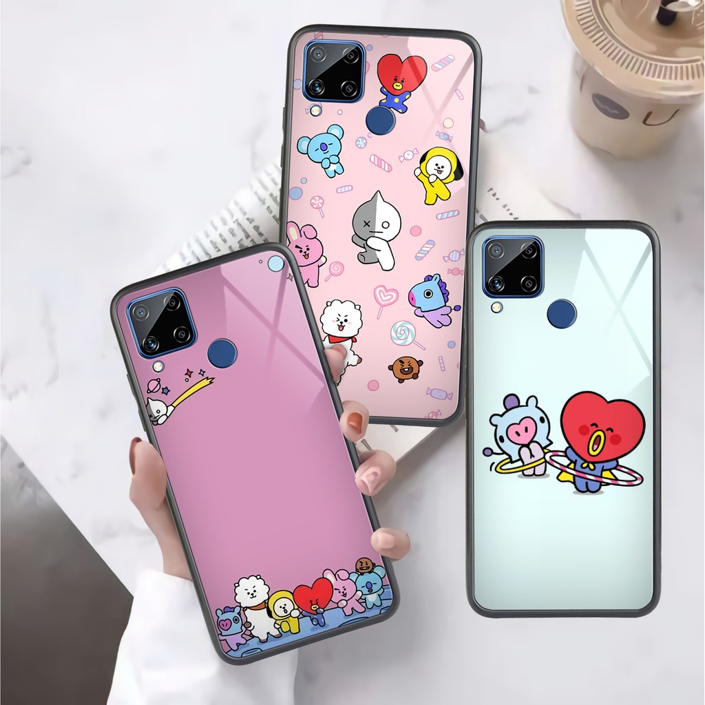 {H228 }HARDCASE glossy 2D premium BT21 SAMSUNG-REALME