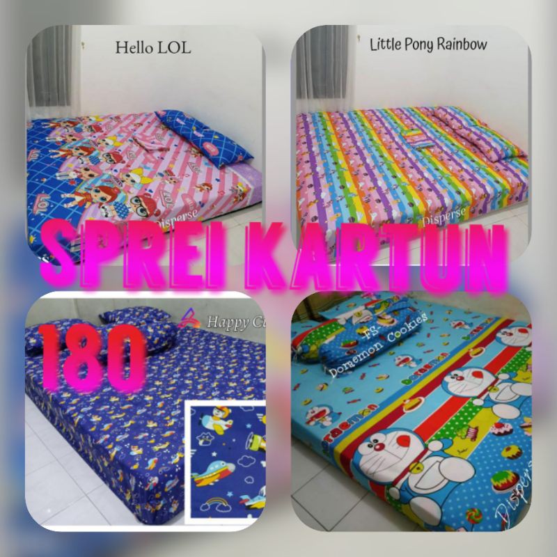 Sprei homemade kartun size 180*200