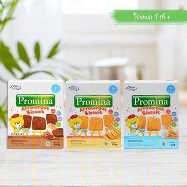 Promina Biskuit Arrowroot Susu/ Keju / Coklat 110g