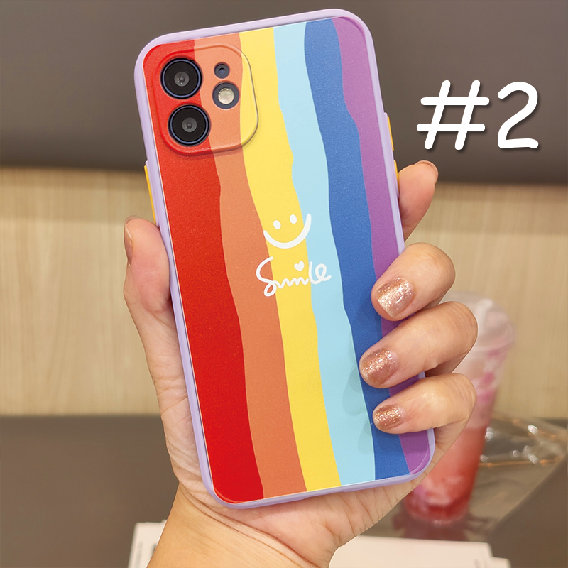 CASE Samsung M22 A72 A52S A22 M32 A03S A52 A42 A32 A01 A02 M02 A31 A12 A02S A51 A71 A11 A31 A21S A10 A20 A30 A50 A70 A10S A20S A30S A50S M10 M31 M30S A01 CORE J2 J7 Prime lovely Cute rainbow INS Skin feel soft Protect camera case-2