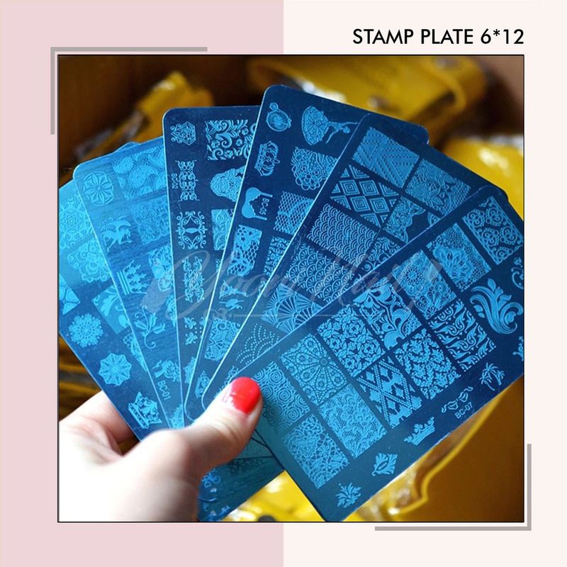 [ Stamp Plate no 1-20 ] Stamping plate cetakan stamp nail art motif