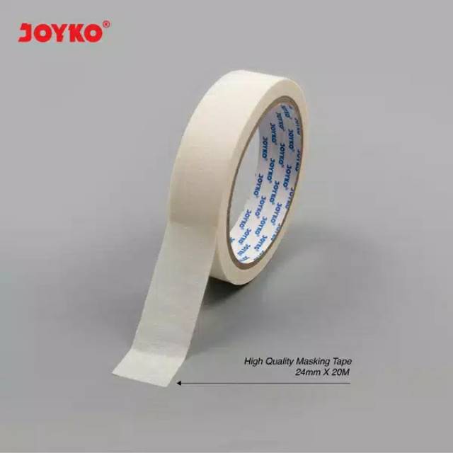 

JOYKO MASKING TAPE 1inch 24MMX20METER PUTIH
