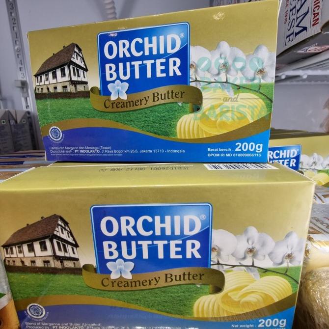 

Orchid Unsalted Butter 200gr creamery butter mentega tawar Gojek Grab bakernbar99 Ayo Beli
